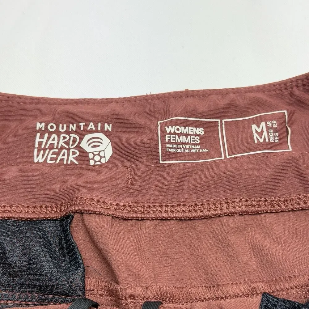 Mountain Hardwear Pants Women’s Medium Brown Hiking Trail Travel Lightweight